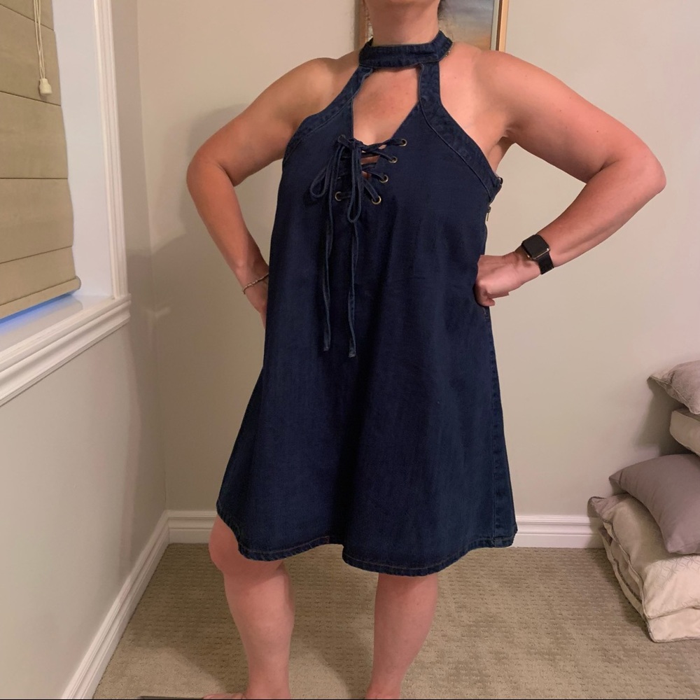 Denim dress